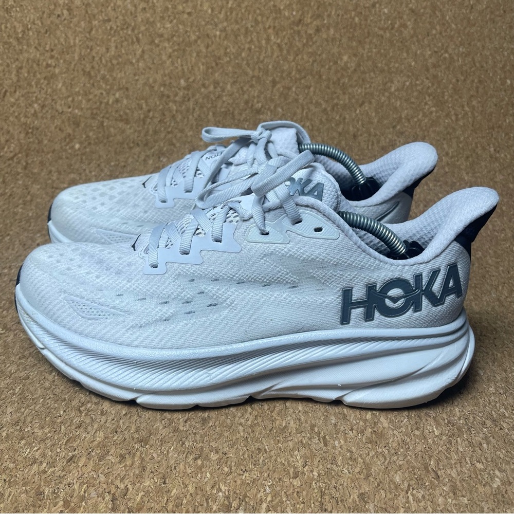 Hoka White Athletic Sneakers